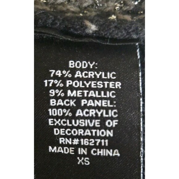 33 degrees Ugly Christmas Sweater Flamingos Embellished Sequins Feathers XS - Picture 8 of 9